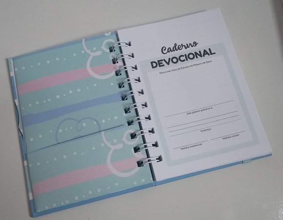 Devocional Diário para Bolsa Capa Dura Personalizado 15,5x11