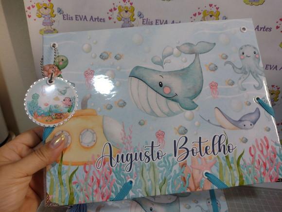 Kit Livro de Mensagens com Pasta Plástica Personalizada