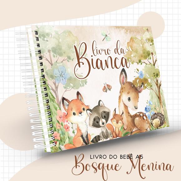 Kit Livro do Bebê Bosque Encantado + Livro de Assinatura