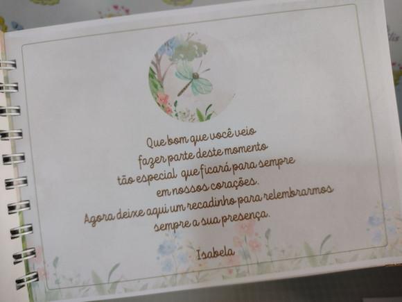 Kit Livro do Bebê Bosque Encantado + Livro de Assinatura