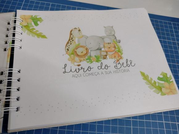 Kit Livro do Bebê Safari Baby e Caderneta de Vacinação+brind