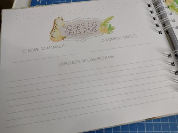 Kit Livro do Bebê Safari Baby e Caderneta de Vacinação+brind