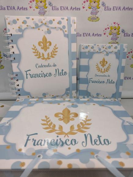 Kit Maternidade Caderneta/pasta Plástica e Porta Documentos