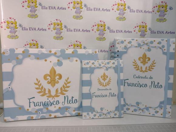 Kit Maternidade Caderneta/pasta Plástica e Porta Documentos
