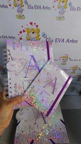 Kit Maternidade Jardim de Borboletas Lilás Personalizado