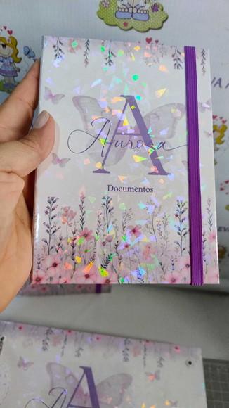 Kit Maternidade Jardim de Borboletas Lilás Personalizado