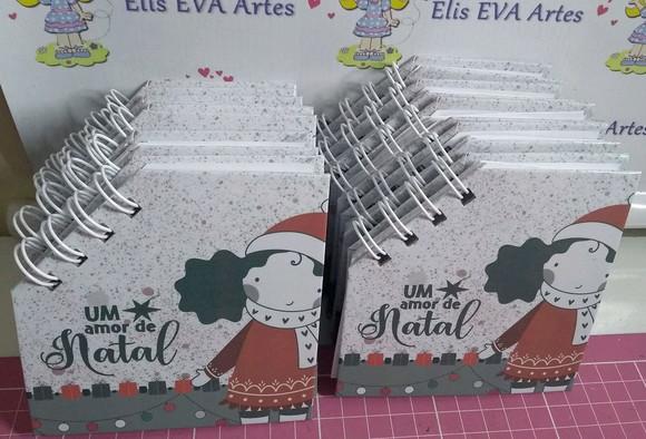 Lembrancinha de natal Bloquinho personalizado