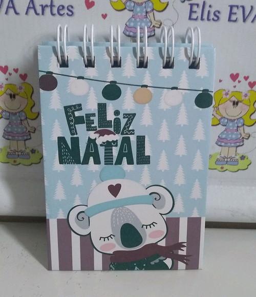 Lembrancinha de Natal Bloquinho personalizado