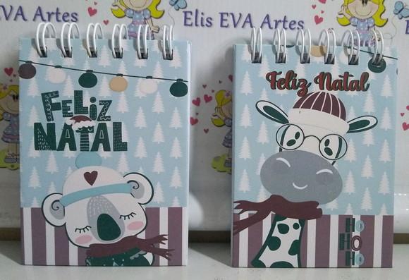 Lembrancinha de Natal Bloquinho personalizado