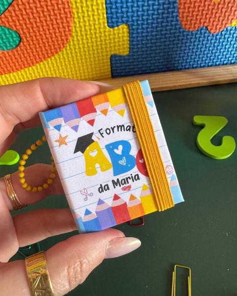 Lembrancinha Formatura Abc Chaveiro Post-its Kit C/10