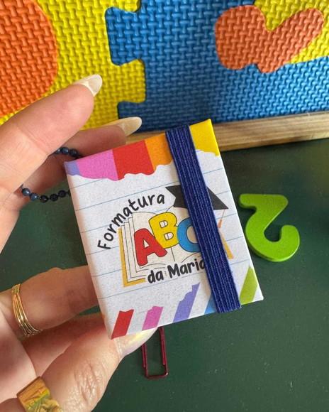 Lembrancinha Formatura Abc Chaveiro Post-its Kit C/10