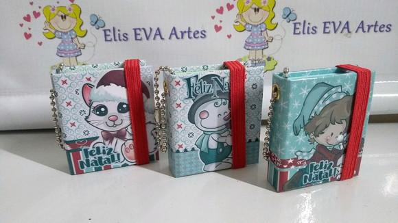 Lembrancinhas Personalizadas Chaveiro post-its Natal