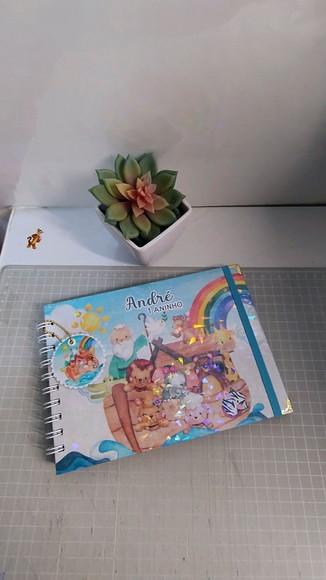 Livro de Assinatura Aniversário Infantil Arca de Noé