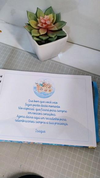 Livro de Assinatura Aniversário Infantil Arca de Noé