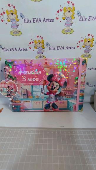 Livro de Assinatura Minnie Confeiteira Holográfico