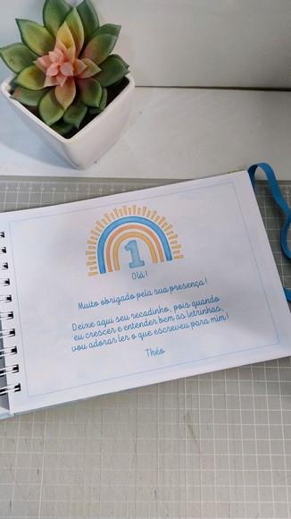 Livro de Assinatura Personalizado Primeira Volta ao Sol