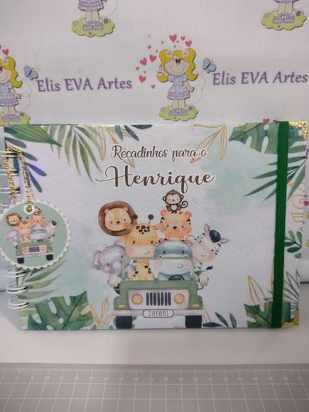 Livro de Assinatura Safari com Folhas Personalizadas