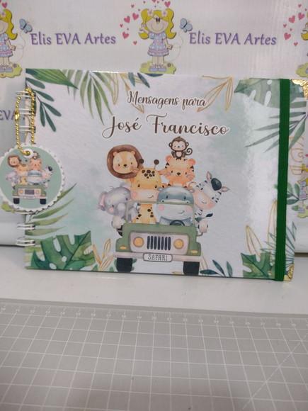 Livro de Assinatura Safari com Folhas Personalizadas