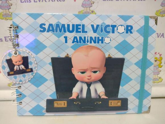 Livro de Assinaturas Personalizado Poderoso Chefinho