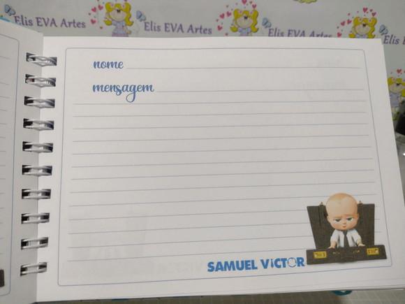 Livro de Assinaturas Personalizado Poderoso Chefinho