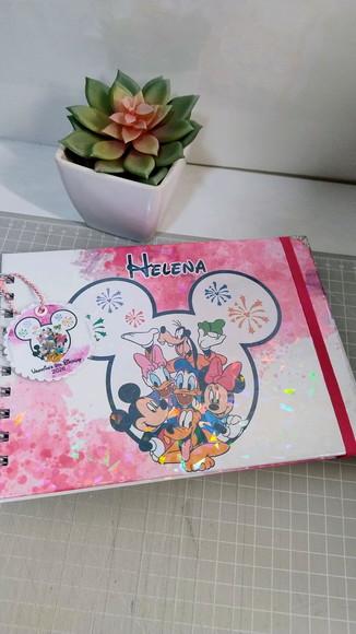 Livro de Autógrafos Personalizado Disney Kit 2 Unidades