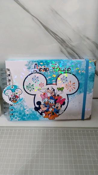 Livro de Autógrafos Personalizado Disney Menino