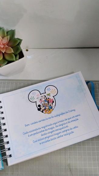 Livro de Autógrafos Personalizado Disney Menino