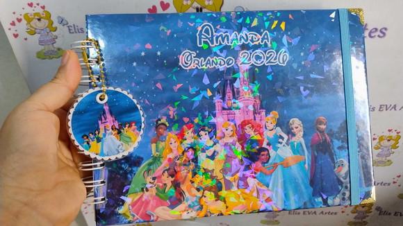 Livro de Autógrafos Personalizado Princesas Disney