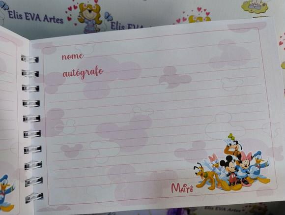 Livro de Autógrafos Personalizado Laminação Holográfica
