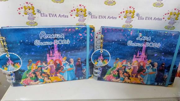 Livro de Autógrafos Personalizado Princesas Disney