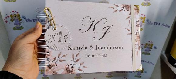 Livro de Mensagens Casamento Personalizado