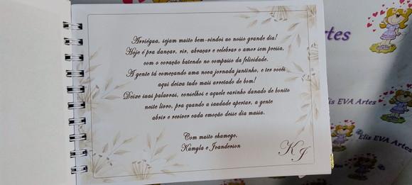 Livro de Mensagens Casamento Personalizado