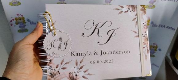Livro de Mensagens Casamento Personalizado