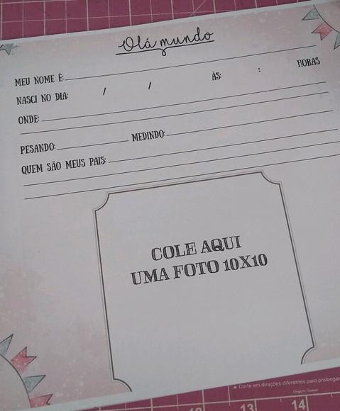 Livro do Bebê Minnie Capa Dura e Personalizado