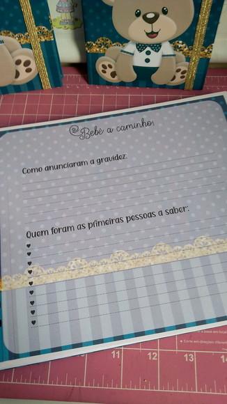 Livro do Bebê Ursinho Principe Personalizado
