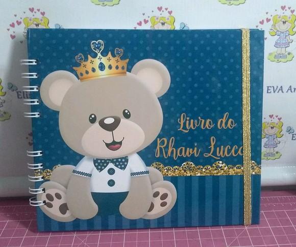 Livro do Bebê Ursinho Principe Personalizado