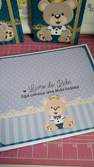Livro do Bebê Ursinho Principe Personalizado