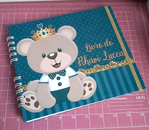 Livro do Bebê Ursinho Principe Personalizado