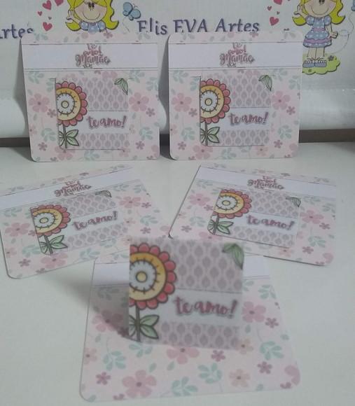 Marcador de página magnético Dia das Mães lembrancinha