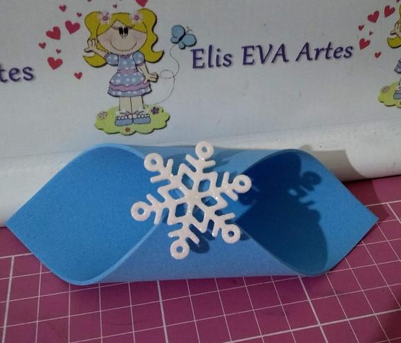Porta guardanapo Frozen em eva kit com 20 unidades