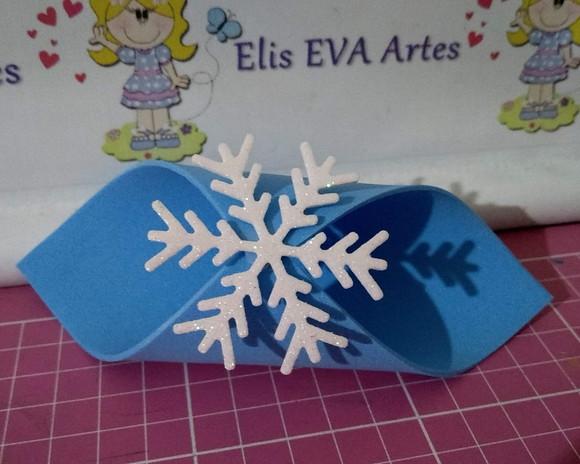 Porta guardanapo Frozen em eva kit com 20 unidades