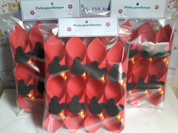 Porta guardanapo mickey kit c/20 unidades
