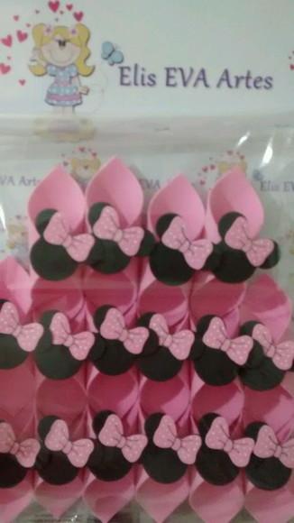 Porta guardanapo Minnie rosa kit c/20 un
