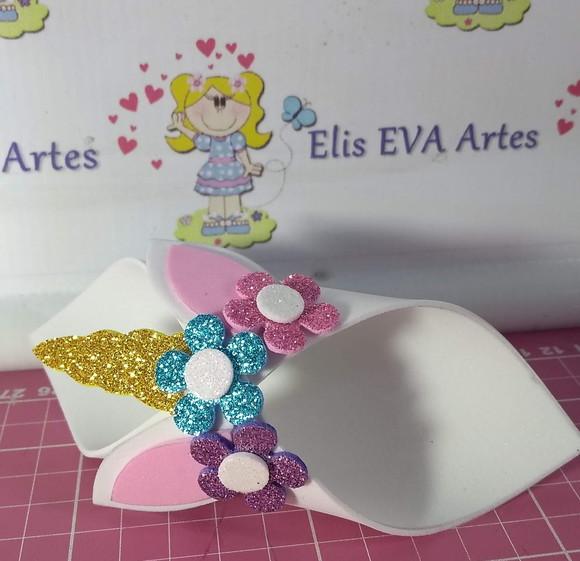 Porta guardanapo Unicornio em eva kit com 20 unidades
