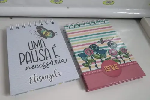 Bloco de notas A6 personalizado