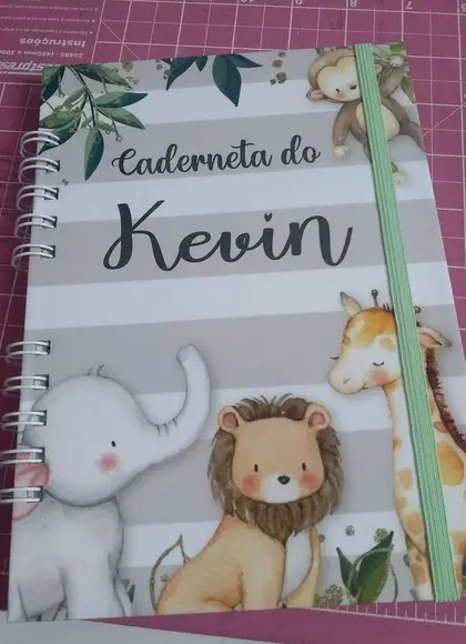 Caderneta de Saude Personalizada Safari + Brinde