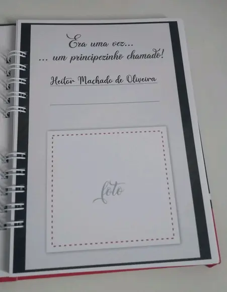 Caderneta de Vacina Futebol Capa Dura Personalizada +brinde