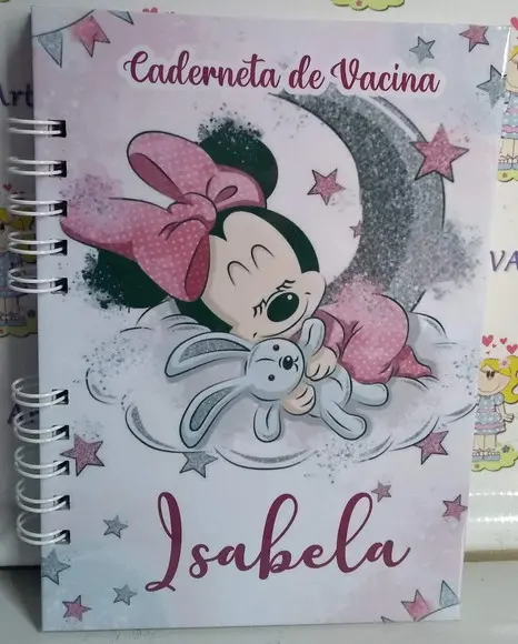 Caderneta De Vacina Minnie Personalizada