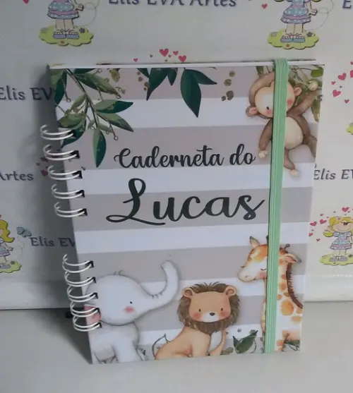 Caderneta De Vacina Personalizada Safari+brinde