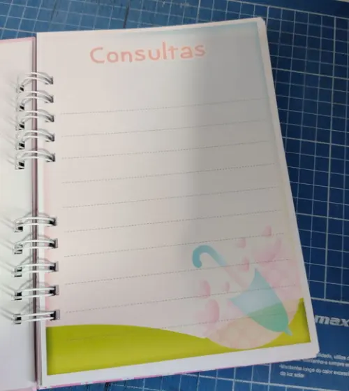 Caderneta de Vacinação Chuva de Amor Personalizada Capa Dura